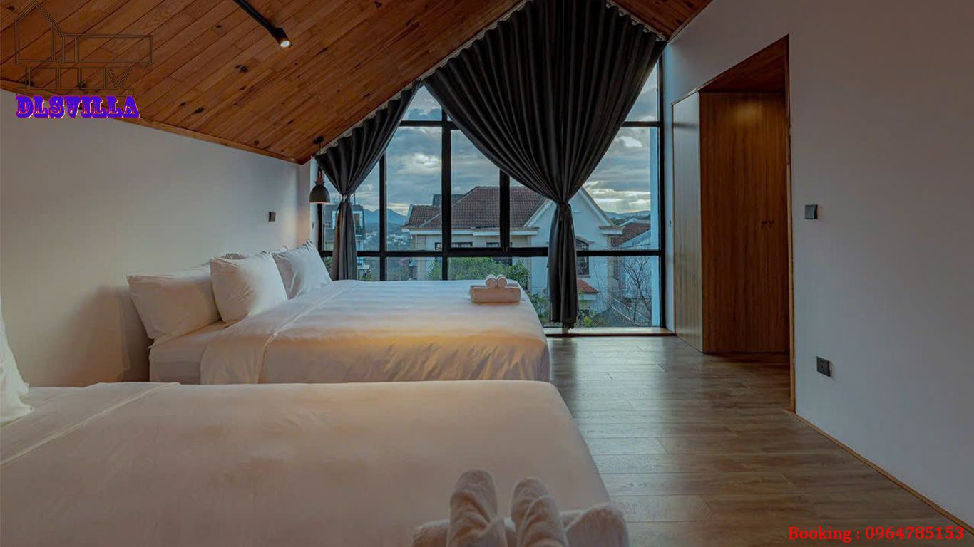 VILLA ĐÀ LẠT DL03-VILLA 3 PHÒNG NGỦ CAO CẤP VIEW NHÀ ĐÈN 23 villa 3 phong ngu dl03 17