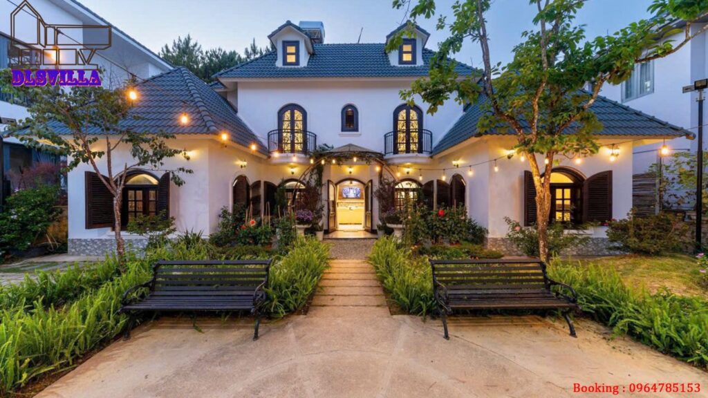 VILLA ĐÀ LẠT DL033-VILLA PHONG CÁCH CỔ ĐIỂN CHÂU ÂU, SÂN VƯỜN, VIEW ĐỒI THÔNG KDL NAM HỒ 26 villa da lat dl033 1