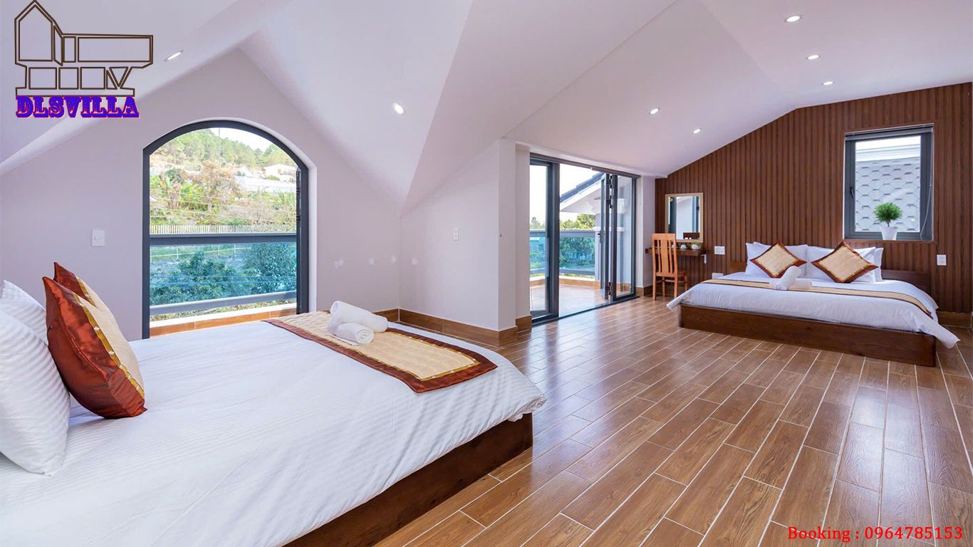 VILLA ĐÀ LẠT DL050 - BONJOUR CẦU ĐẤT HIỆN ĐẠI, SÂN VƯỜN , SĂN MÂY 6 villa da lat dl050 4