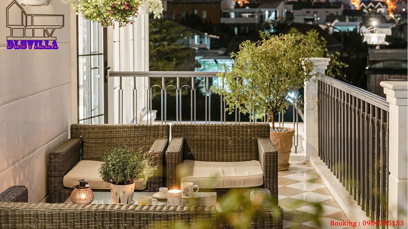 VILLA ĐÀ LẠT DL066-PHONG CÁCH BÁN CỔ ĐIỂN, SÂN VƯỜN SIÊU RỘNG,MÁY LẠNH 55 Villa Đà Lạt DL066
