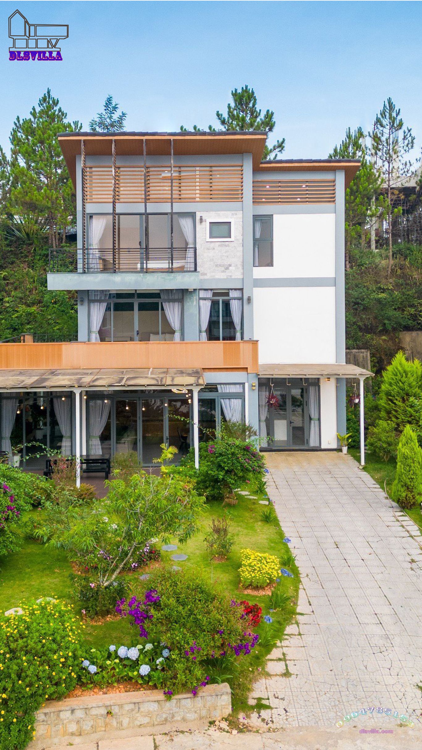 VILLA ĐÀ LẠT DL163-VILLA SÂN VƯỜN KDL NAM HỒ 6.7 4 villa da lat dl163 16