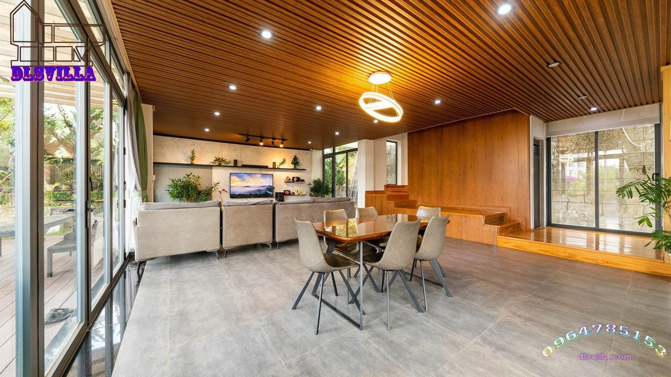 VILLA ĐÀ LẠT DL163-VILLA SÂN VƯỜN KDL NAM HỒ 6.7 10 villa da lat dl163 9